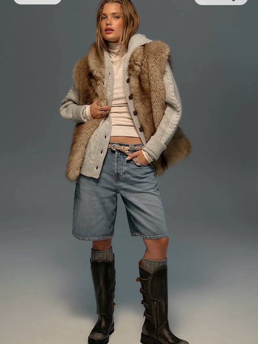 Free People We The Free Montana Shorts NWOT $78 Women’s Size 27 & 28 Grey Wash